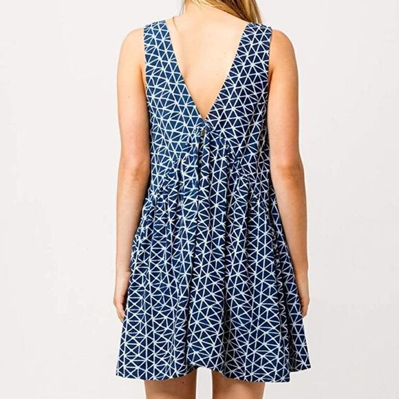 NWT Blue Batik Print Dress - Picture 2 of 11